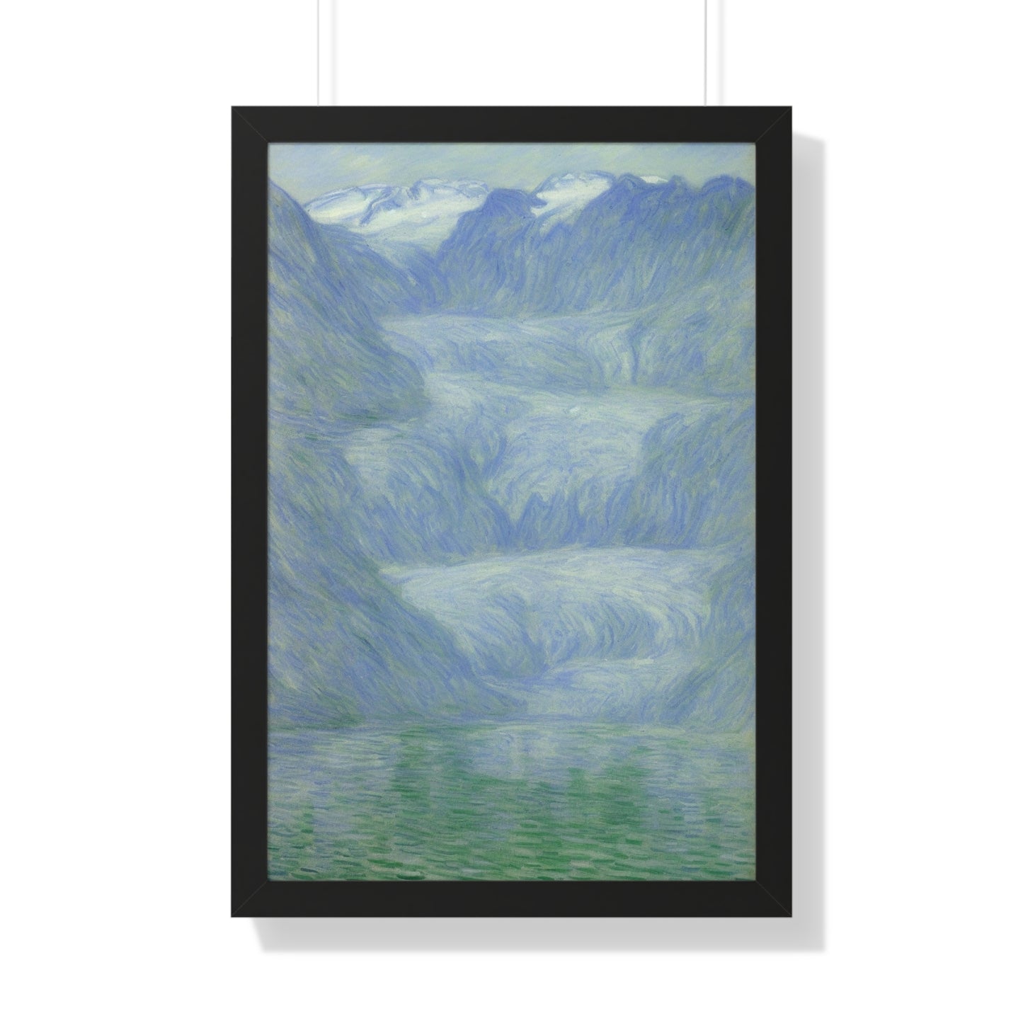 Glacier Scene Claude Monet Style