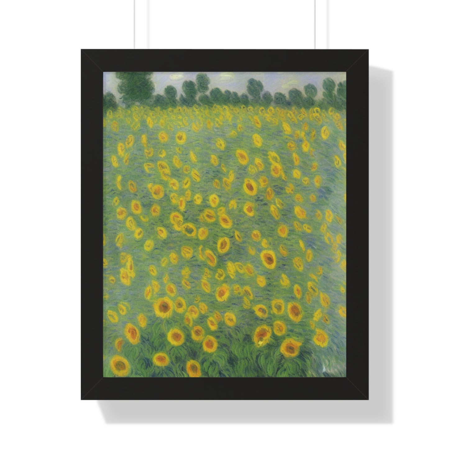 Sunflower Scene Claude Monet Style