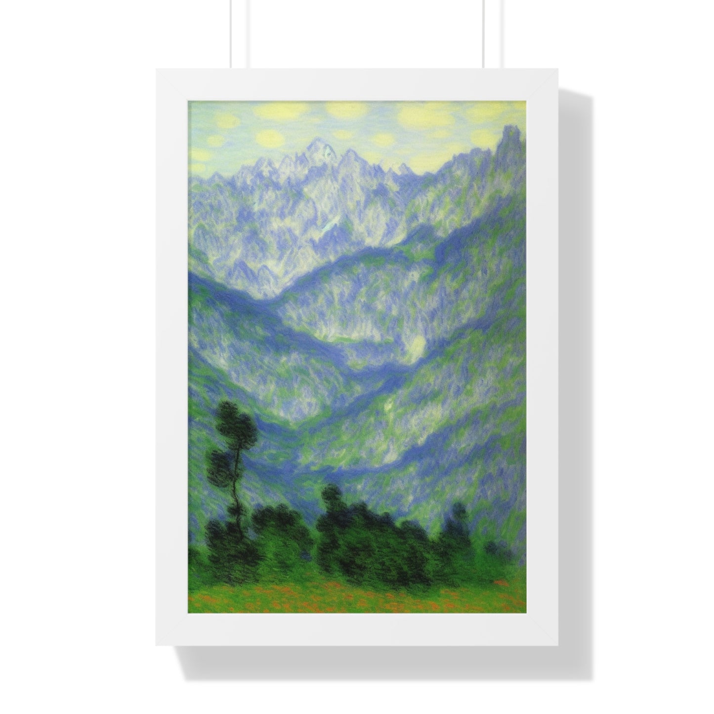 Mountains Landscape Claude Monet Style