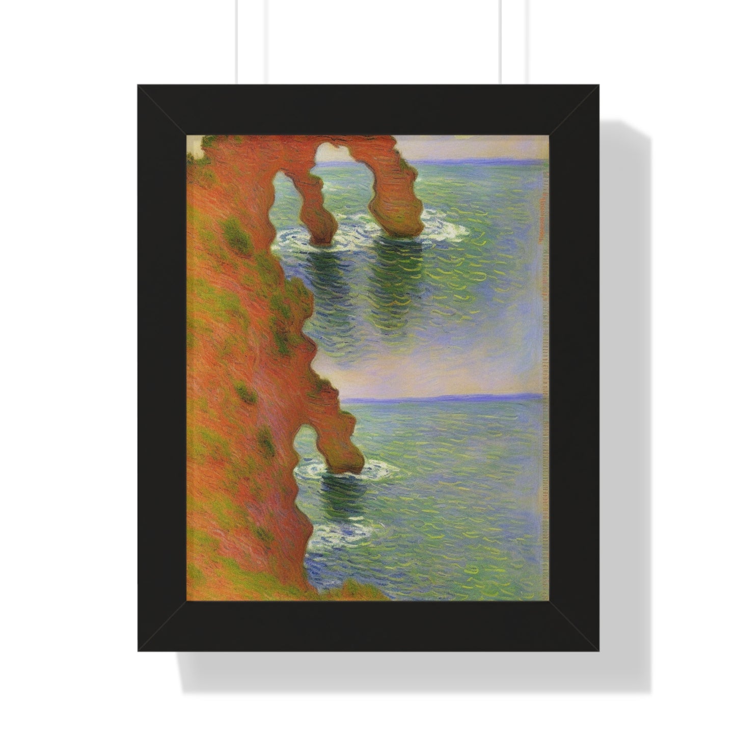 Wind-Eroded Arch Landscape Claude Monet Style