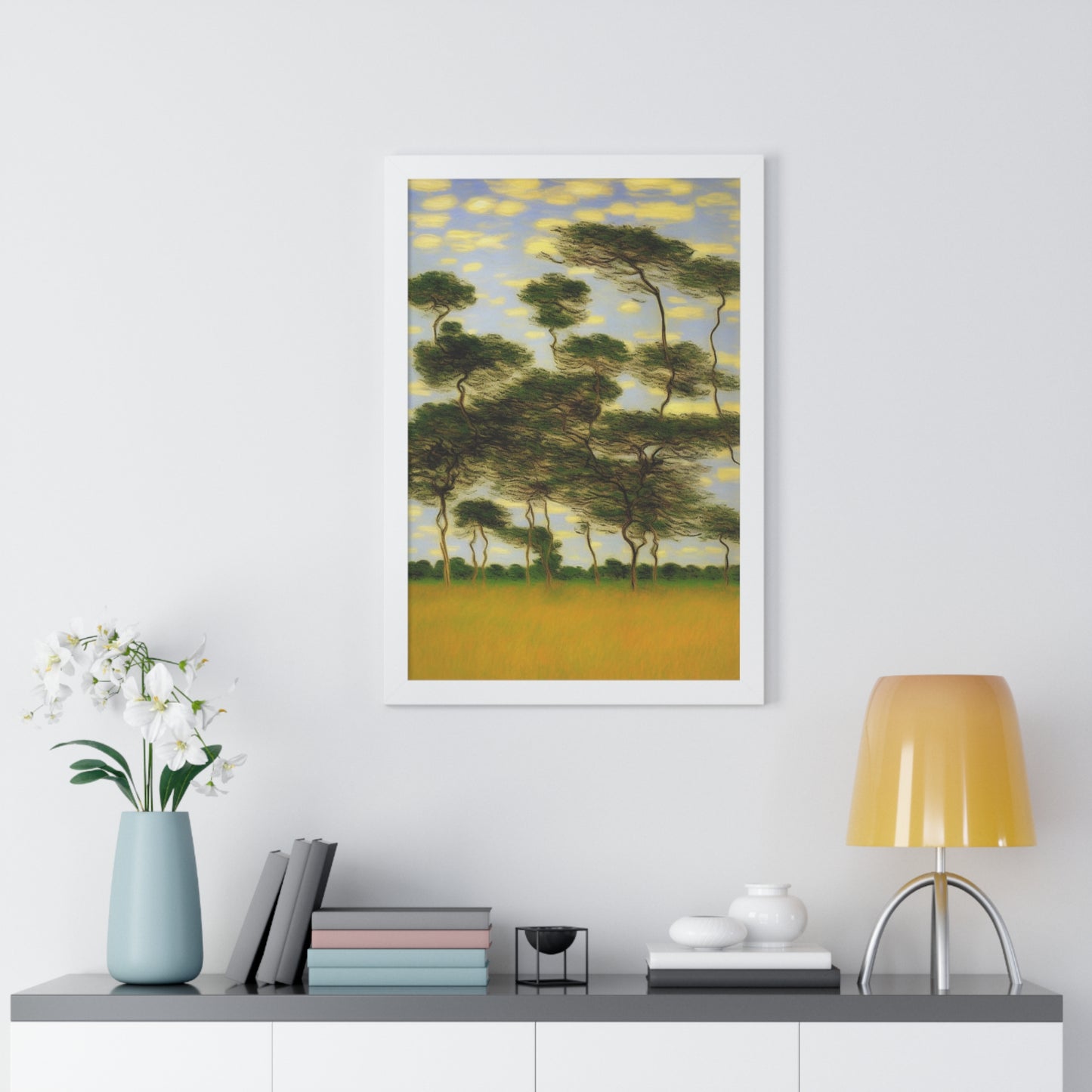 Savanna Plain Landscape Claude Monet Style