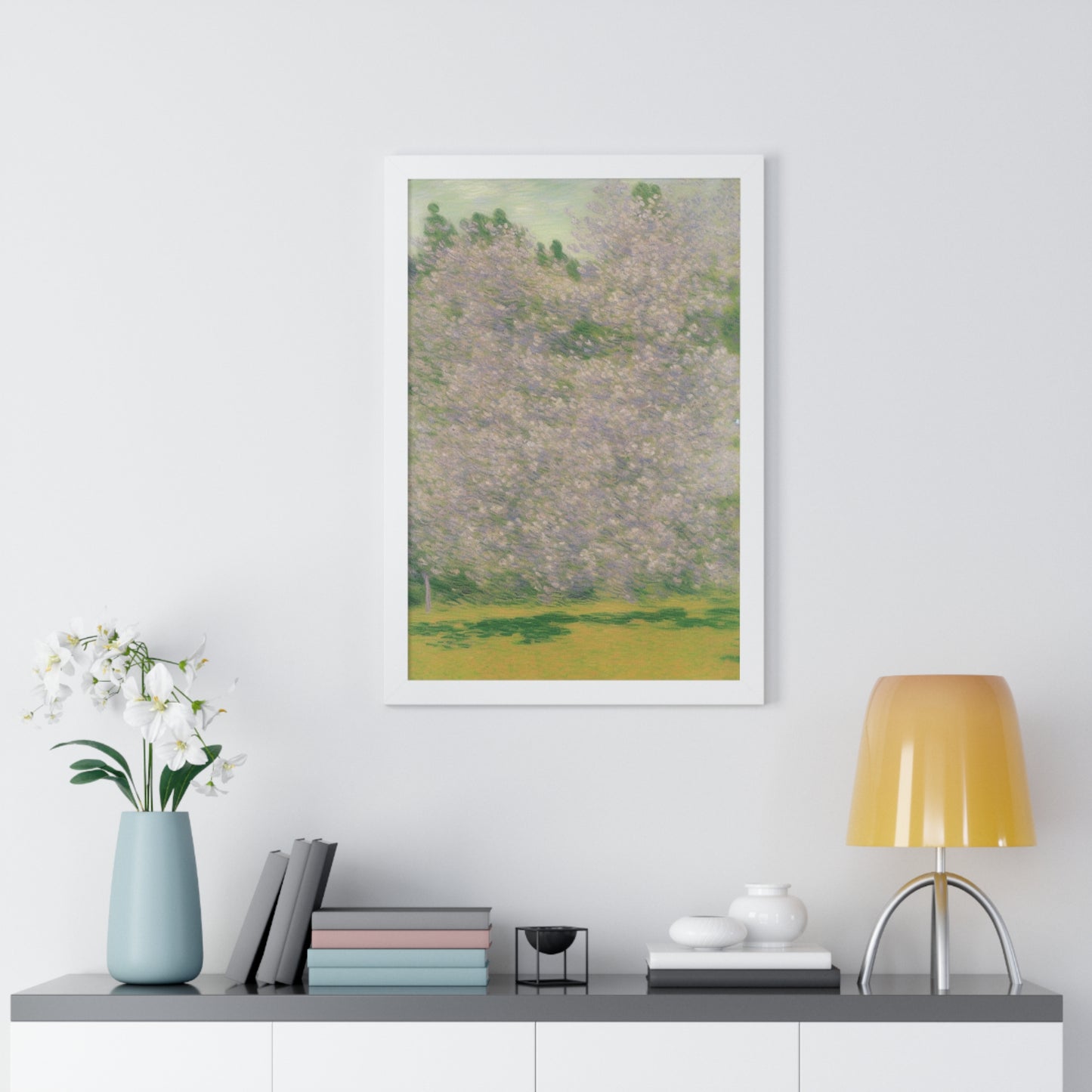 Cherry Blossom Grove Landscape Claude Monet Style