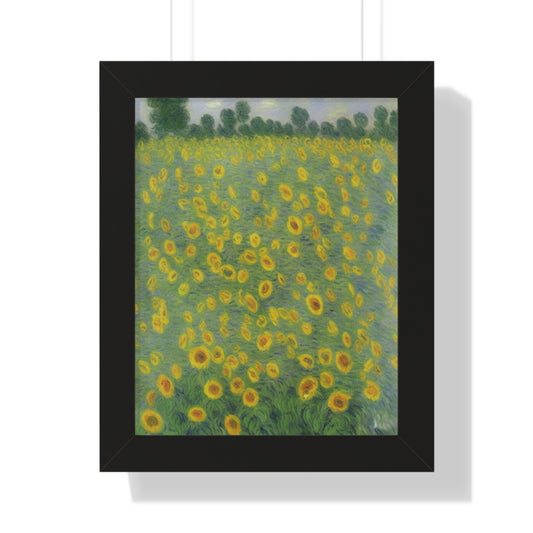 Sunflower Scene Claude Monet Style