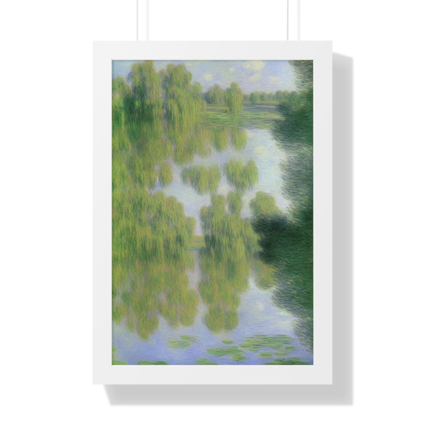 Pond Landscape Claude Monet Style