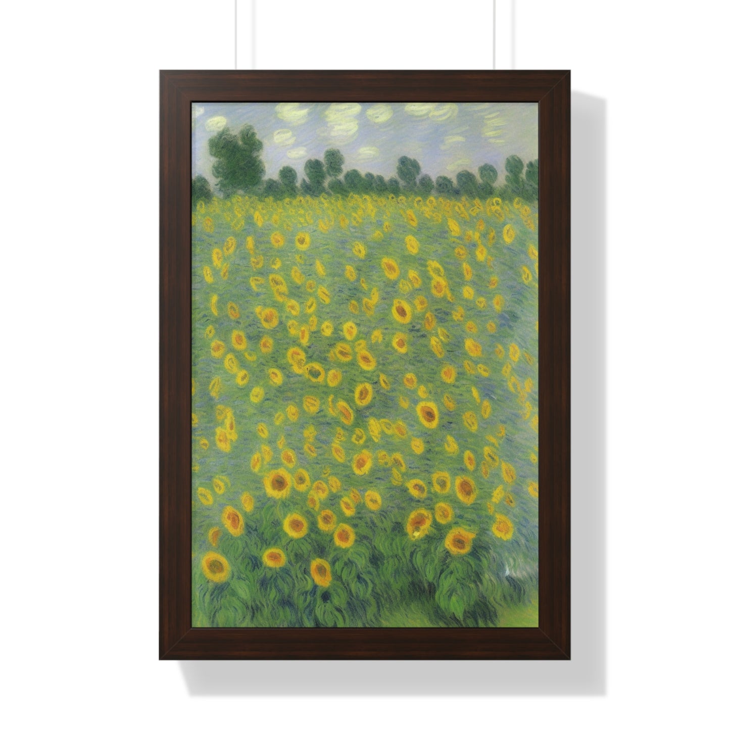 Sunflower Scene Claude Monet Style