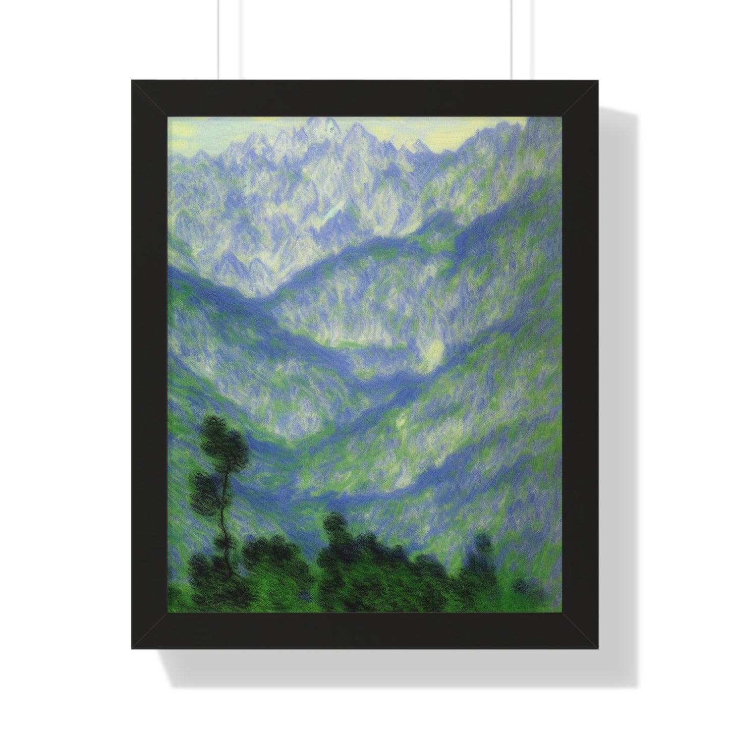 Mountains Landscape Claude Monet Style