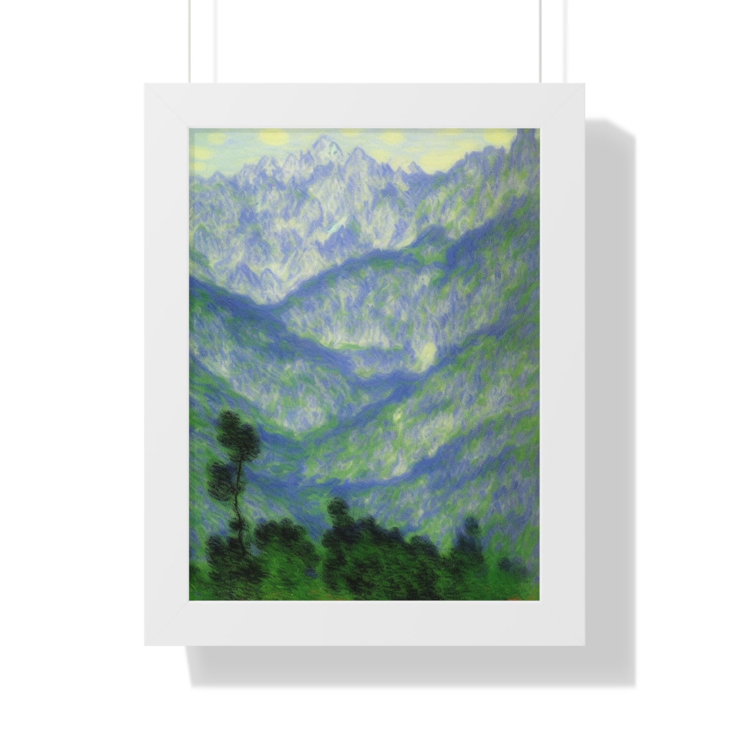 Mountains Landscape Claude Monet Style