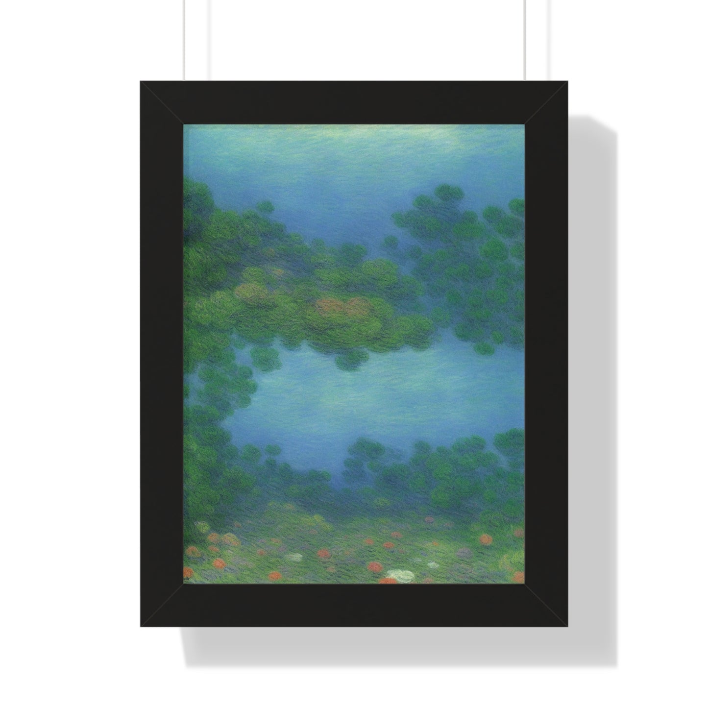 Coral Reef Scene Claude Monet Style