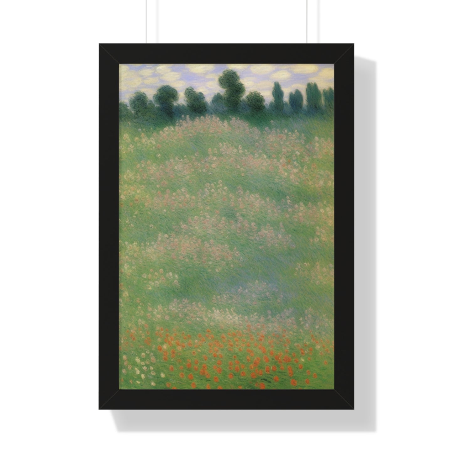 Flowers Landscape Claude Monet Style