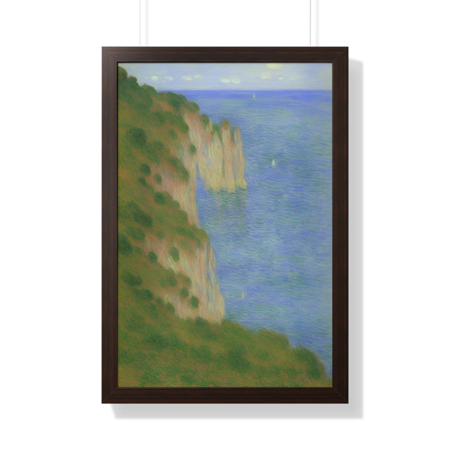 Coastal Bluff Landscape Claude Monet Style