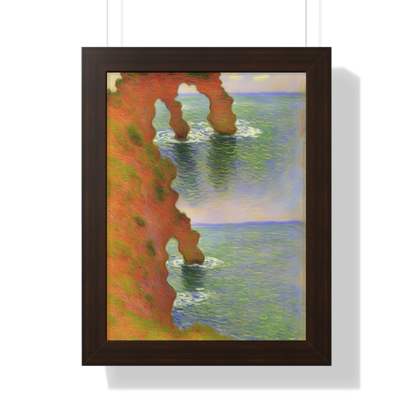 Wind-Eroded Arch Landscape Claude Monet Style