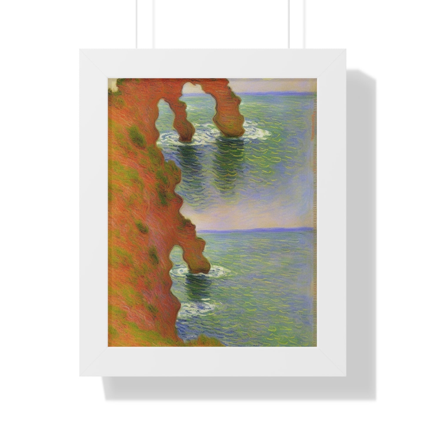 Wind-Eroded Arch Landscape Claude Monet Style