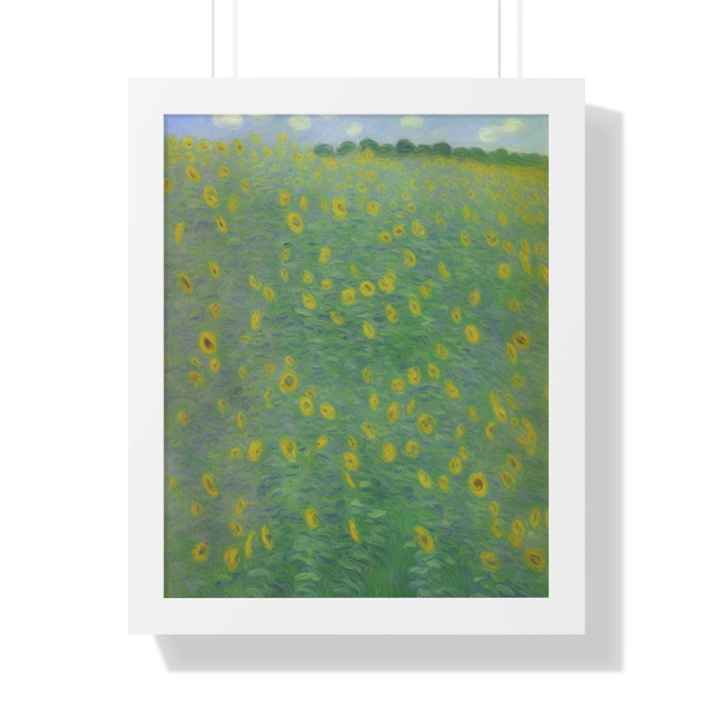 Sunflower Landscape Claude Monet Style