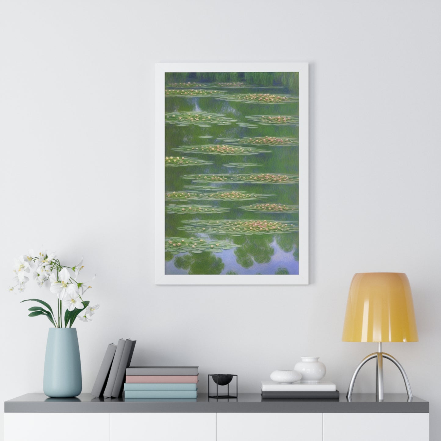 Water Lilies Landscape Claude Monet Style