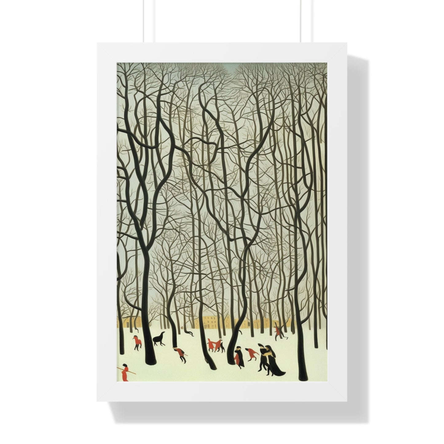 Blizzard Scene Henri Rousseau Style