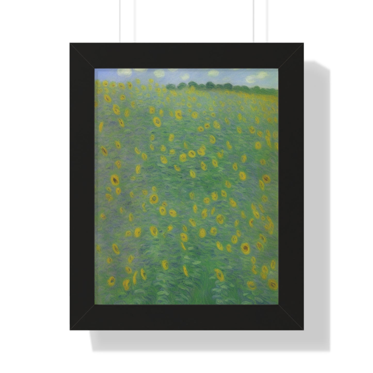 Sunflower Landscape Claude Monet Style