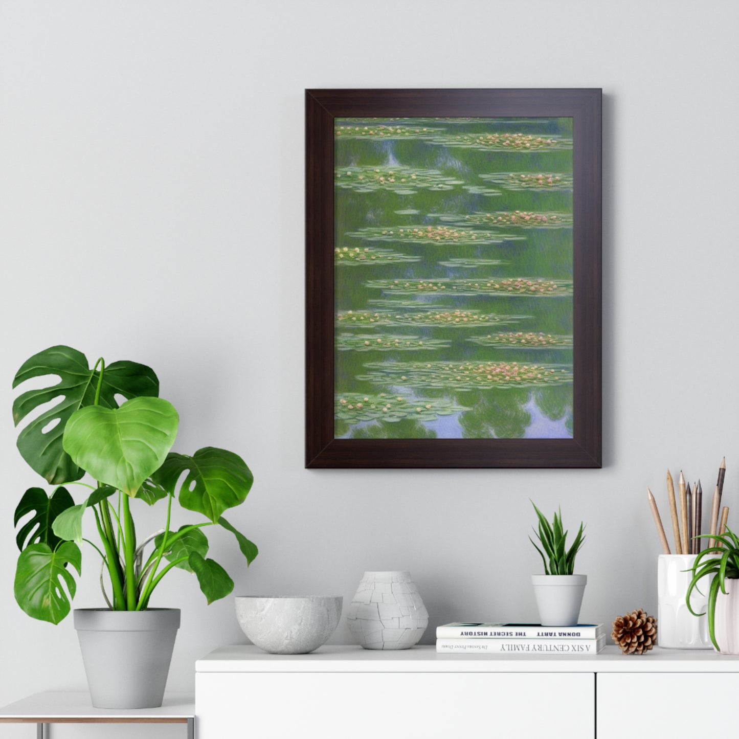 Water Lilies Landscape Claude Monet Style