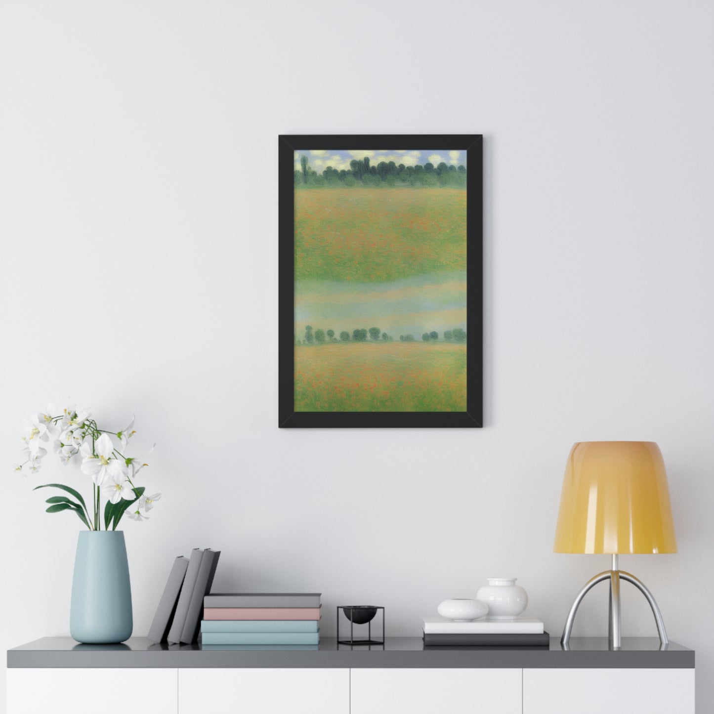 Flower Meadow Landscape Claude Monet Style