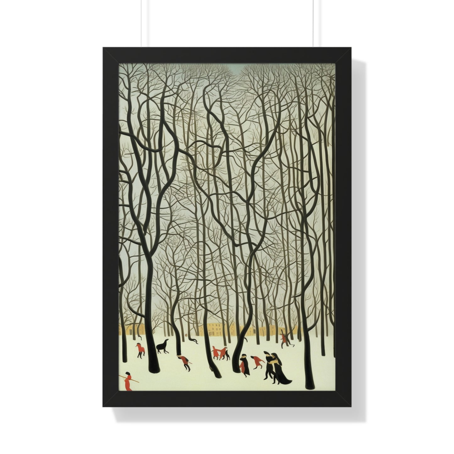 Blizzard Scene Henri Rousseau Style