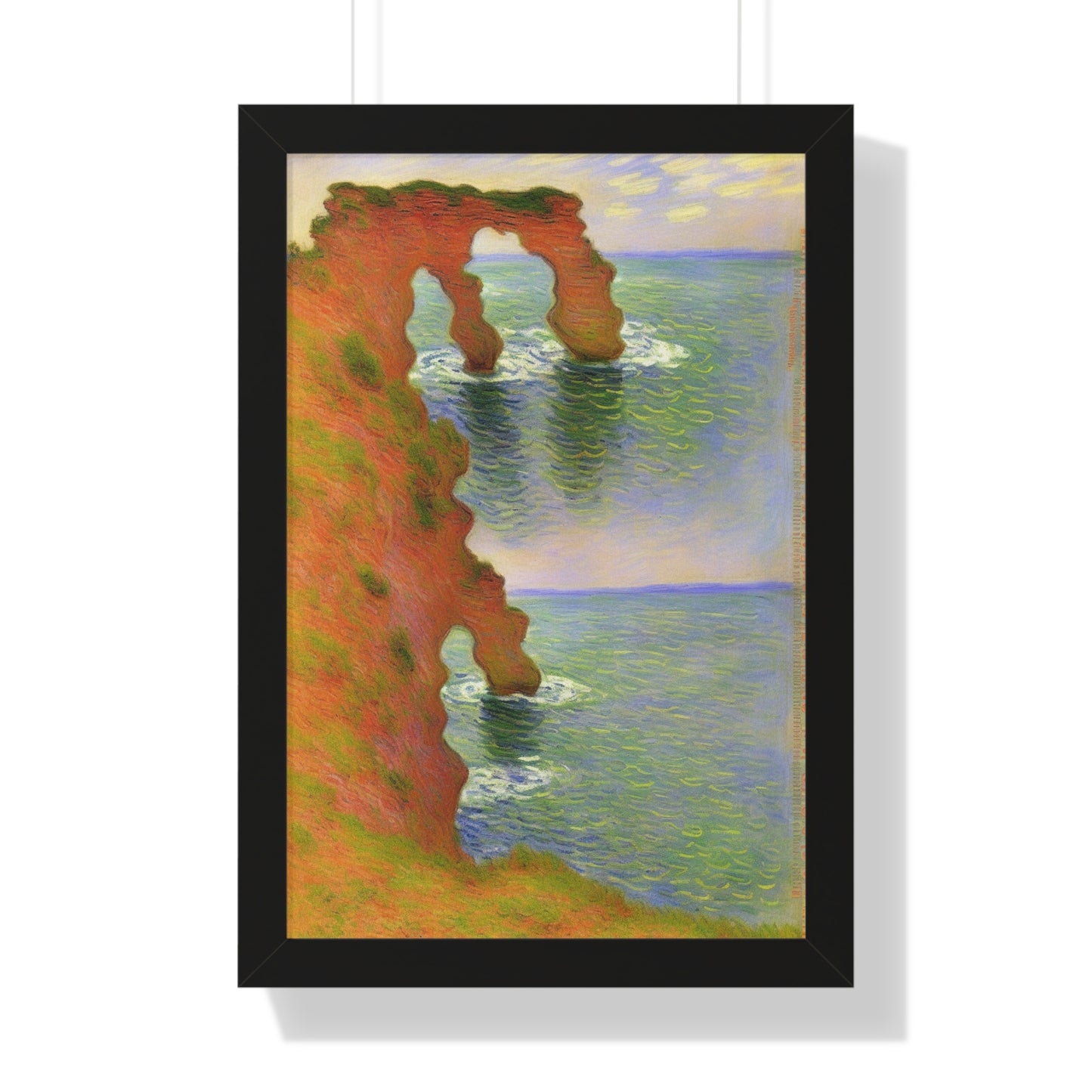 Wind-Eroded Arch Landscape Claude Monet Style