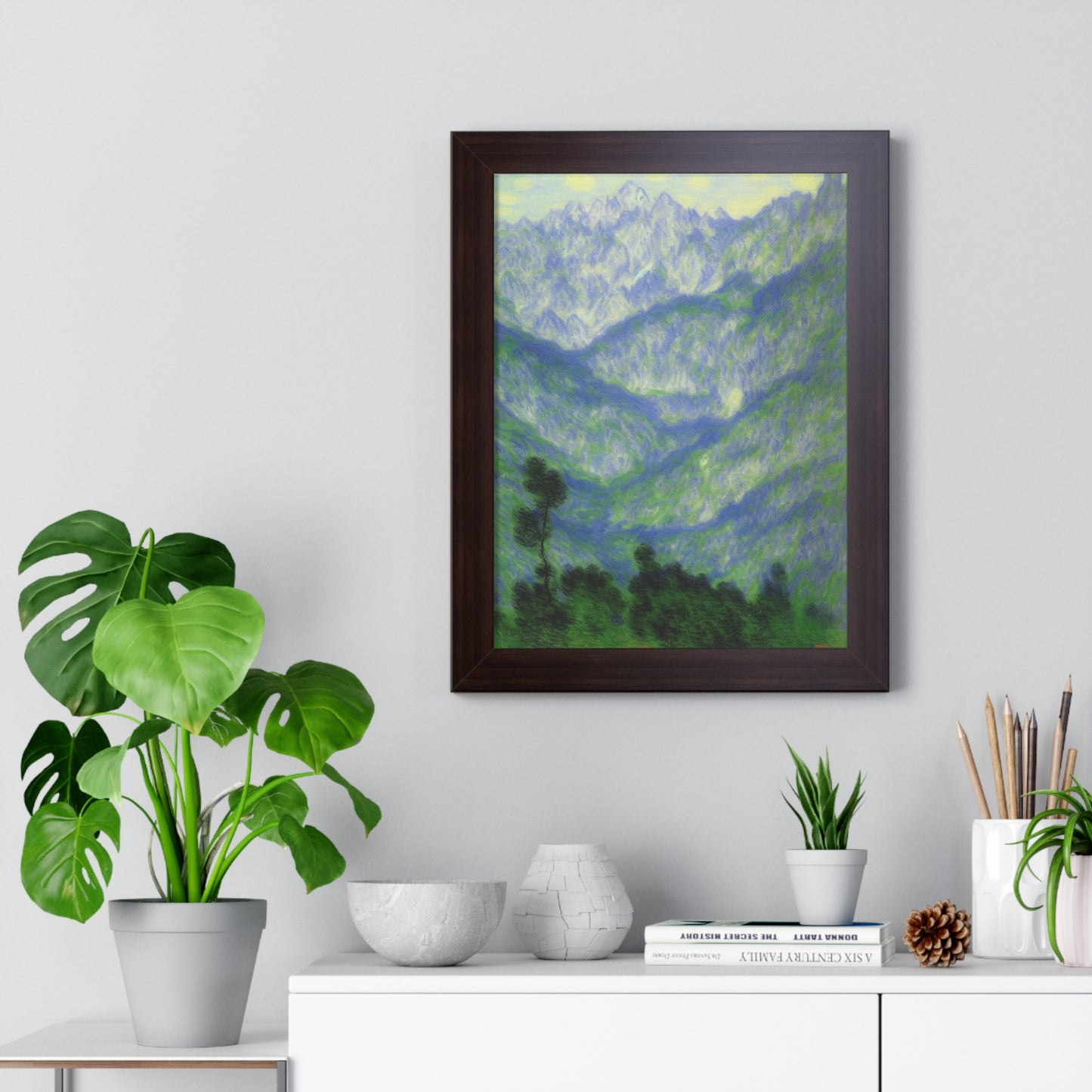 Mountains Landscape Claude Monet Style