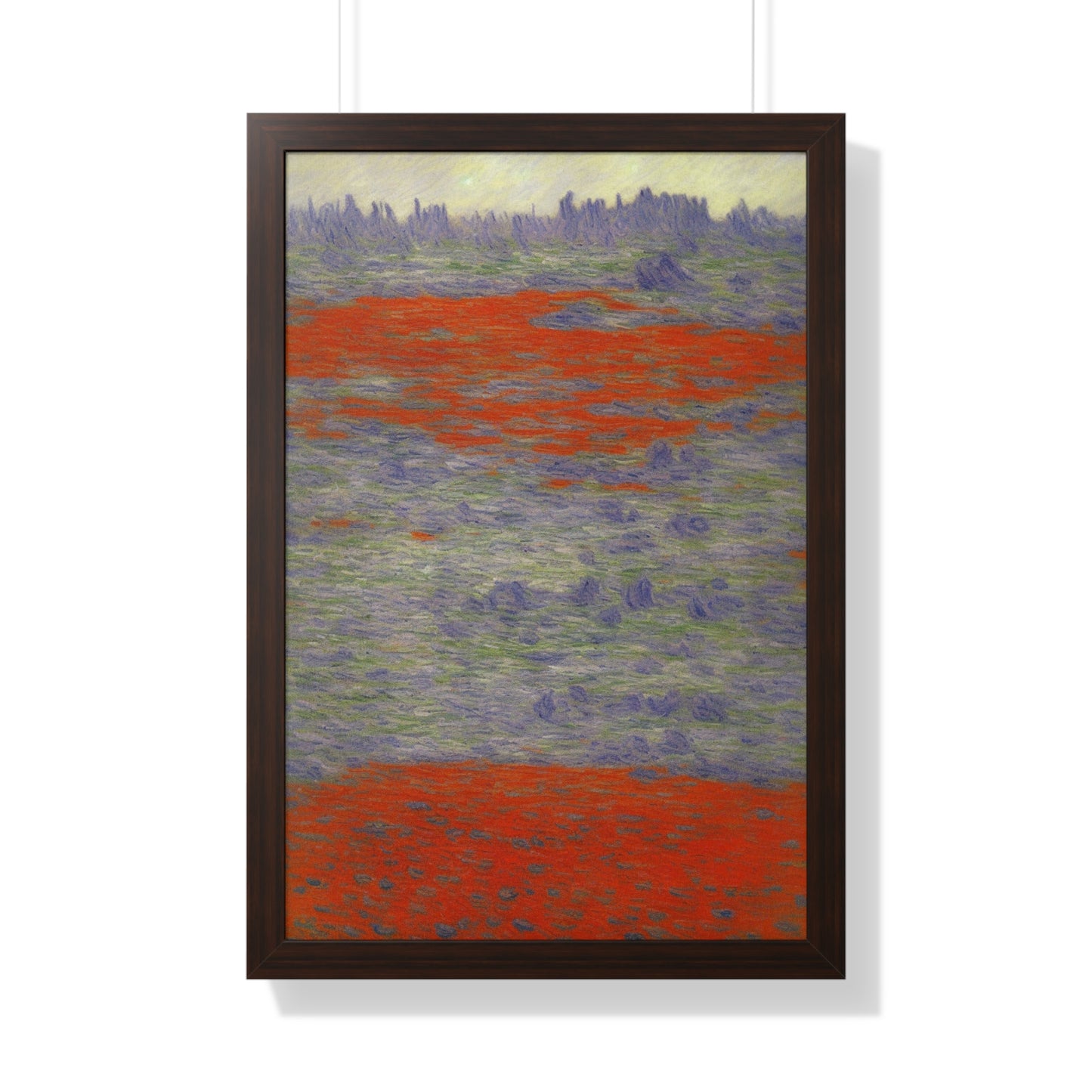 Lava Field Landscape Claude Monet Style