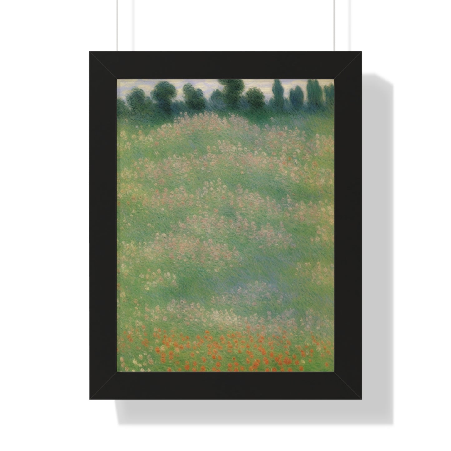 Flowers Landscape Claude Monet Style