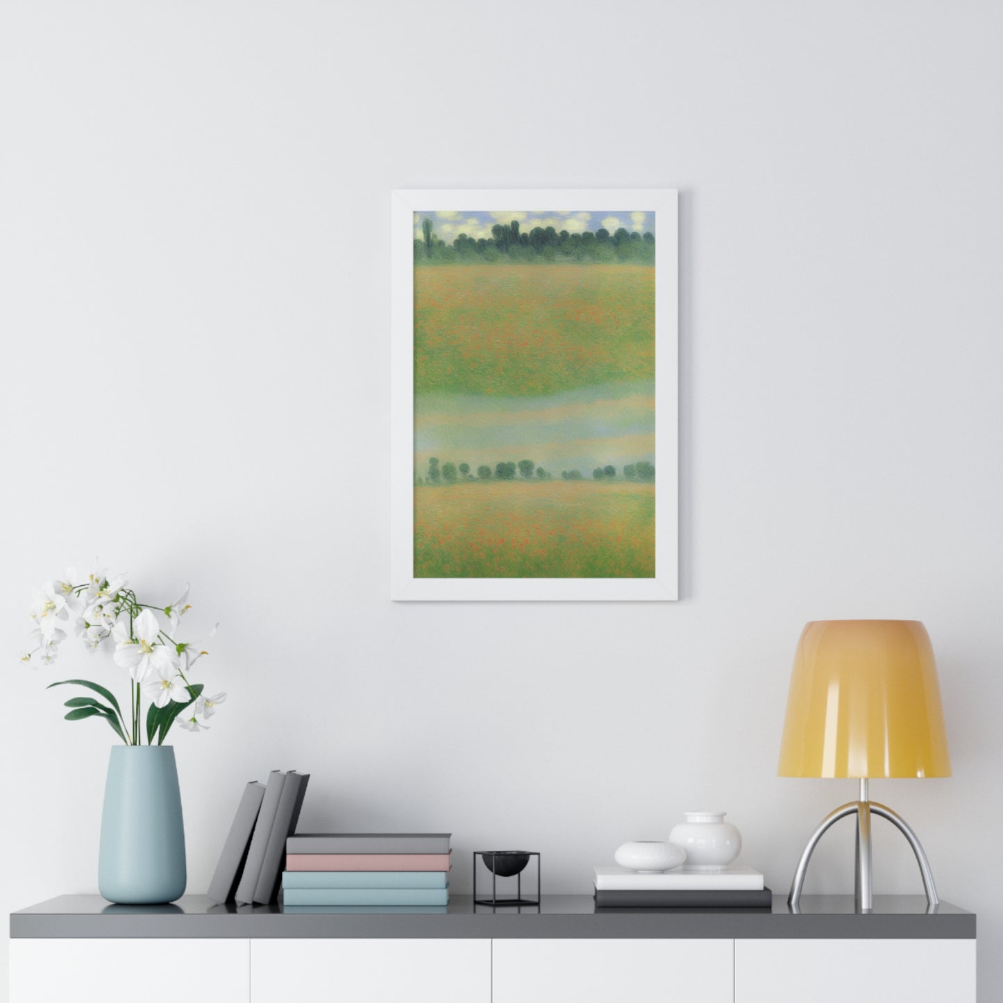 Flower Meadow Landscape Claude Monet Style