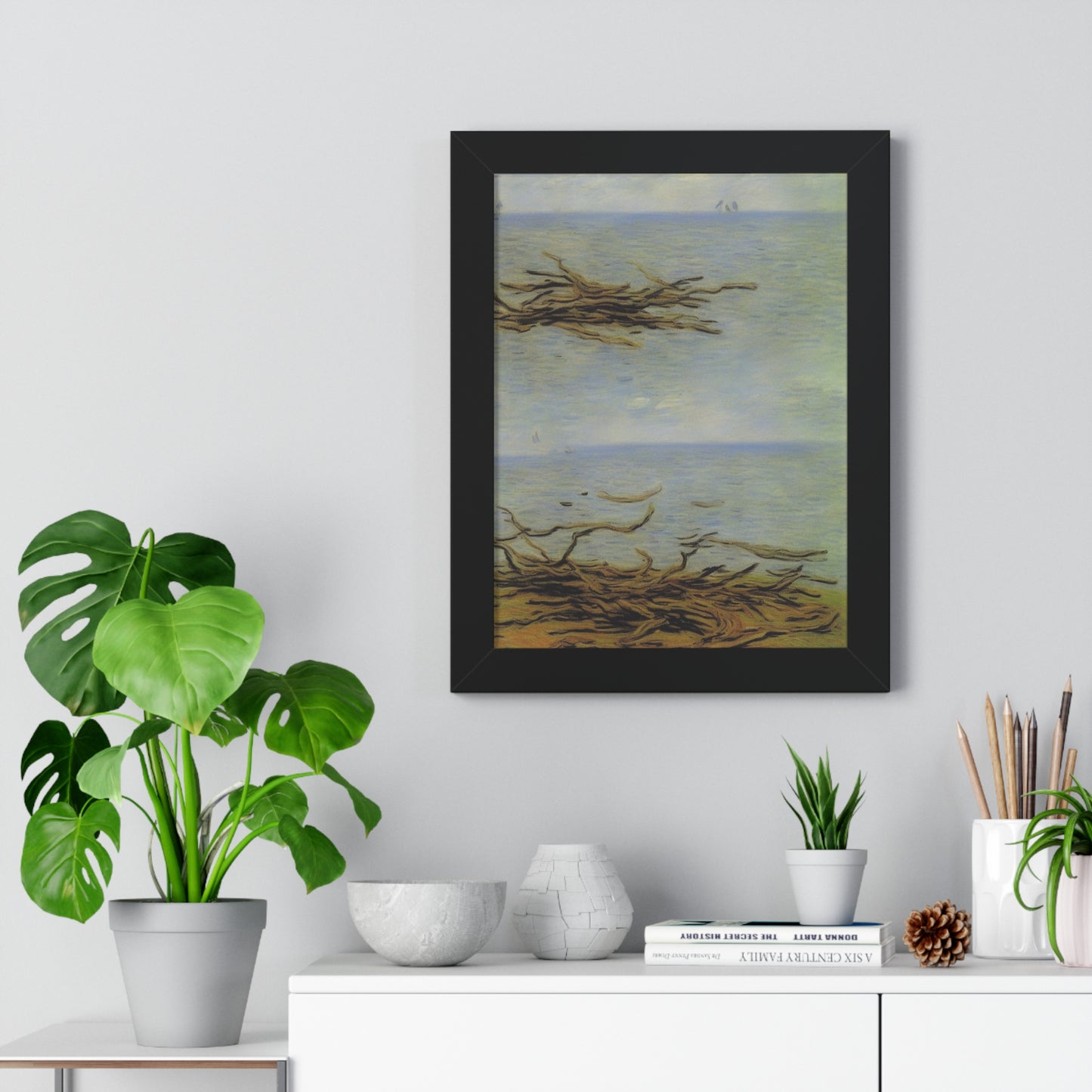 Driftwood Landscape Claude Monet Style