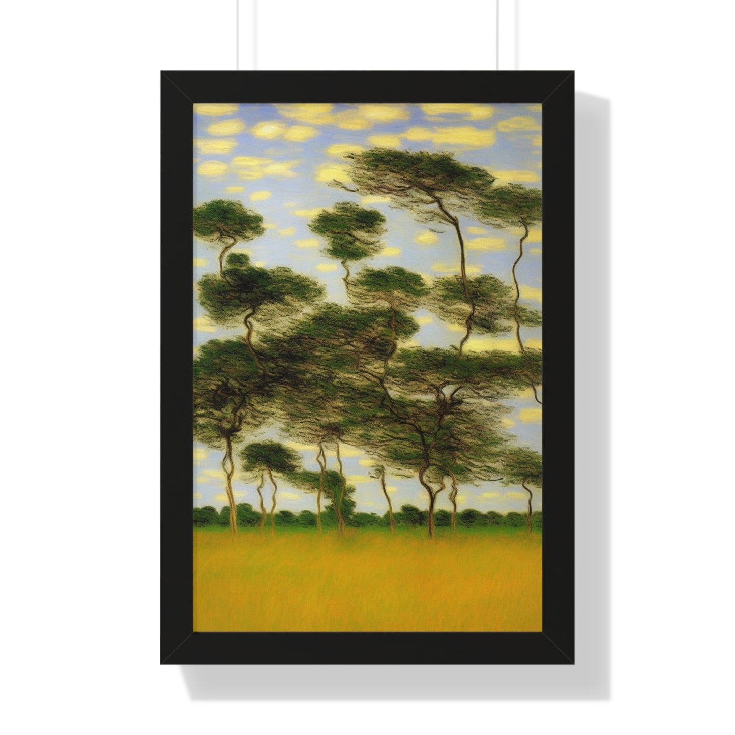 Savanna Plain Landscape Claude Monet Style