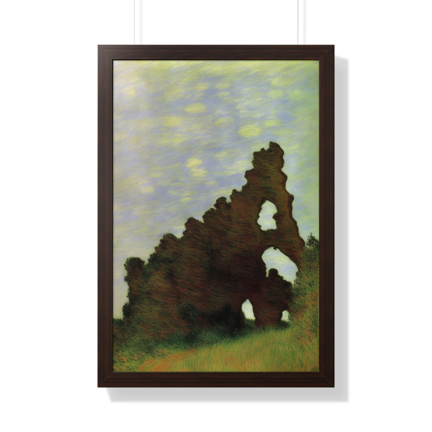 Wind-Eroded Arch Landscape Claude Monet Style