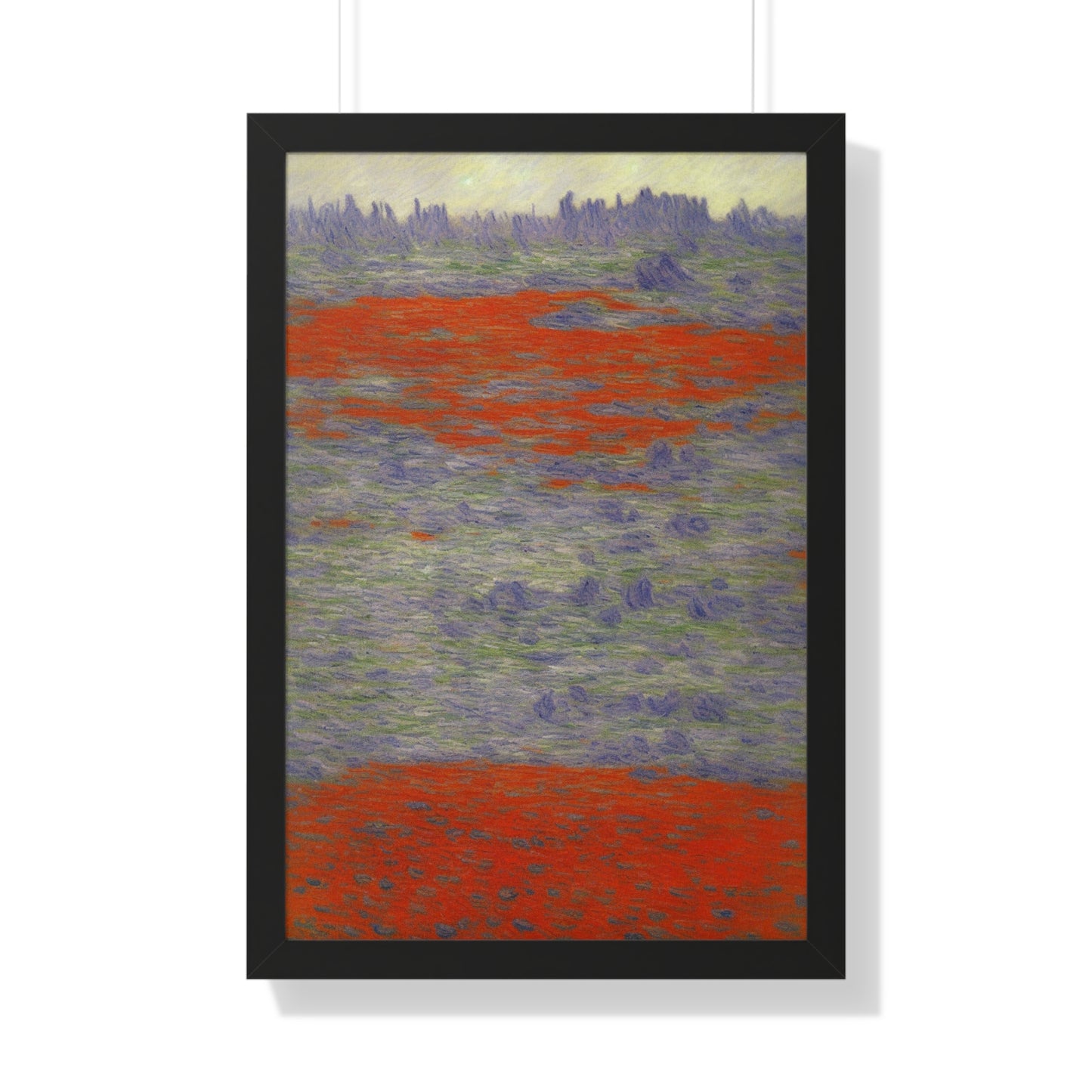 Lava Field Landscape Claude Monet Style