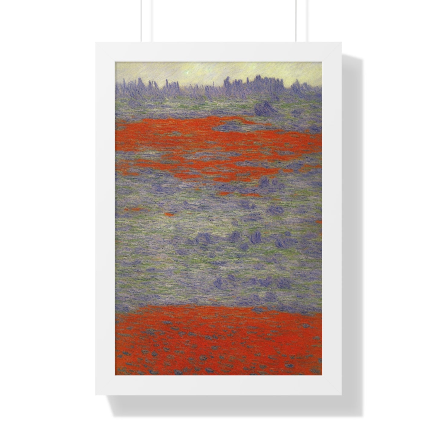 Lava Field Landscape Claude Monet Style