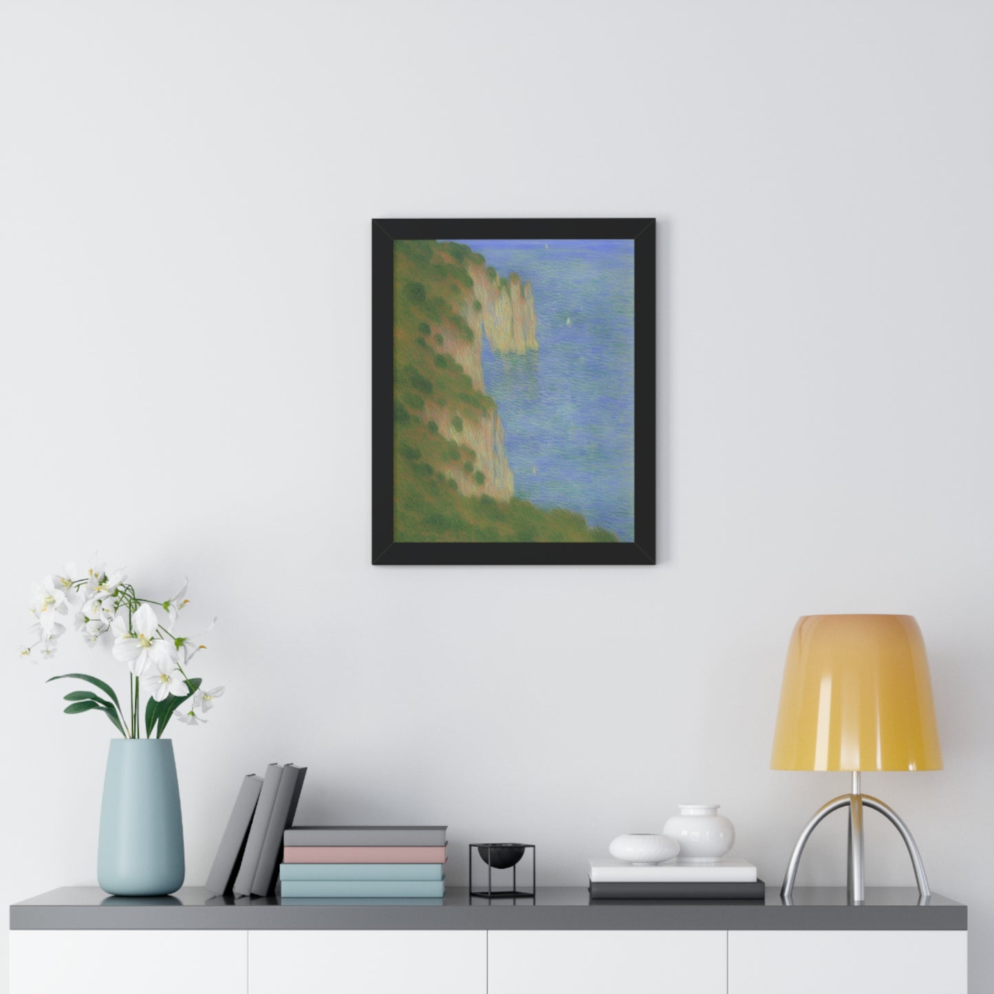 Coastal Bluff Landscape Claude Monet Style