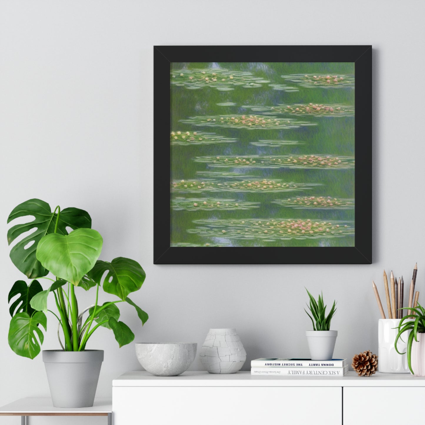 Water Lilies Landscape Claude Monet Style