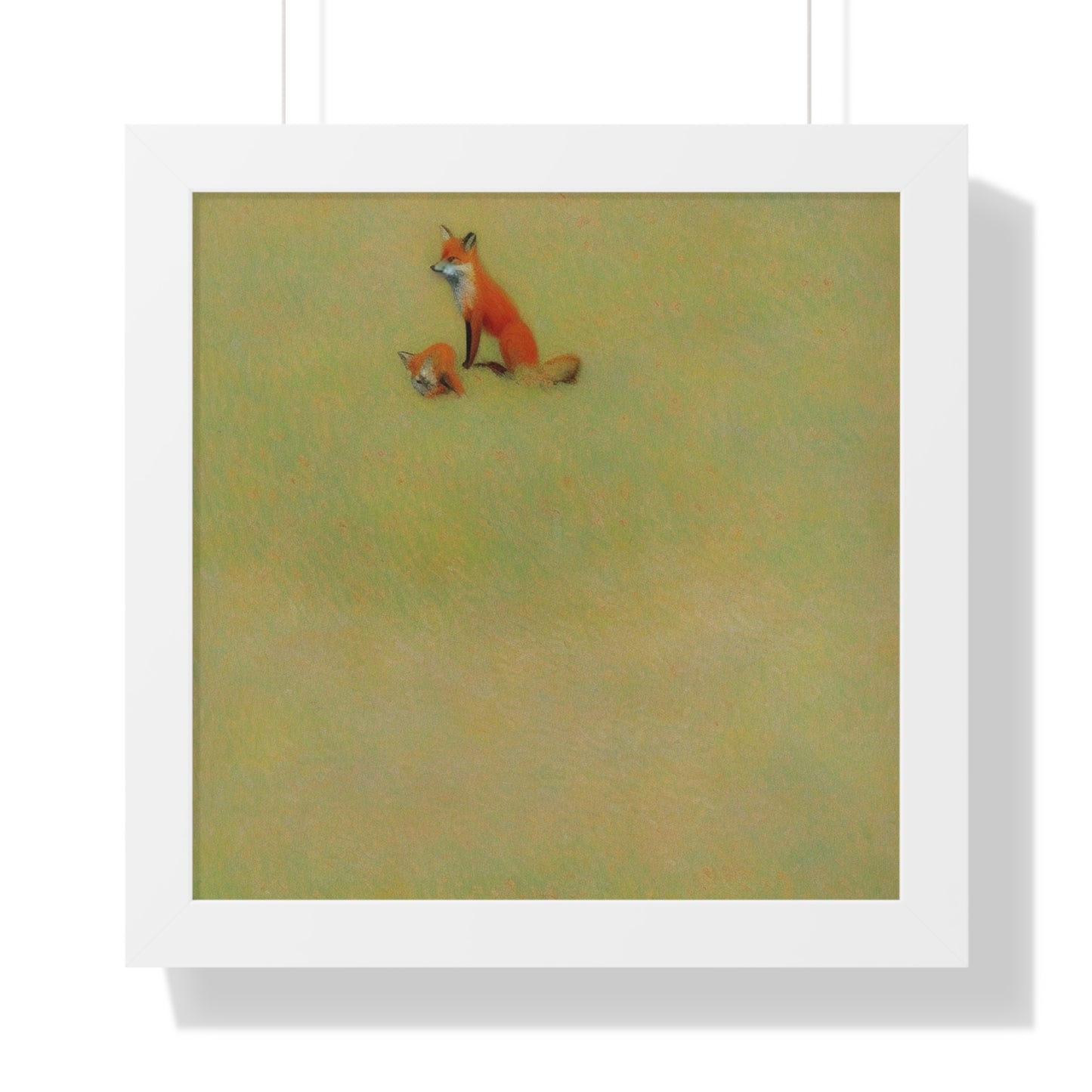 Fox In A Meadow Scene Claude Monet Style