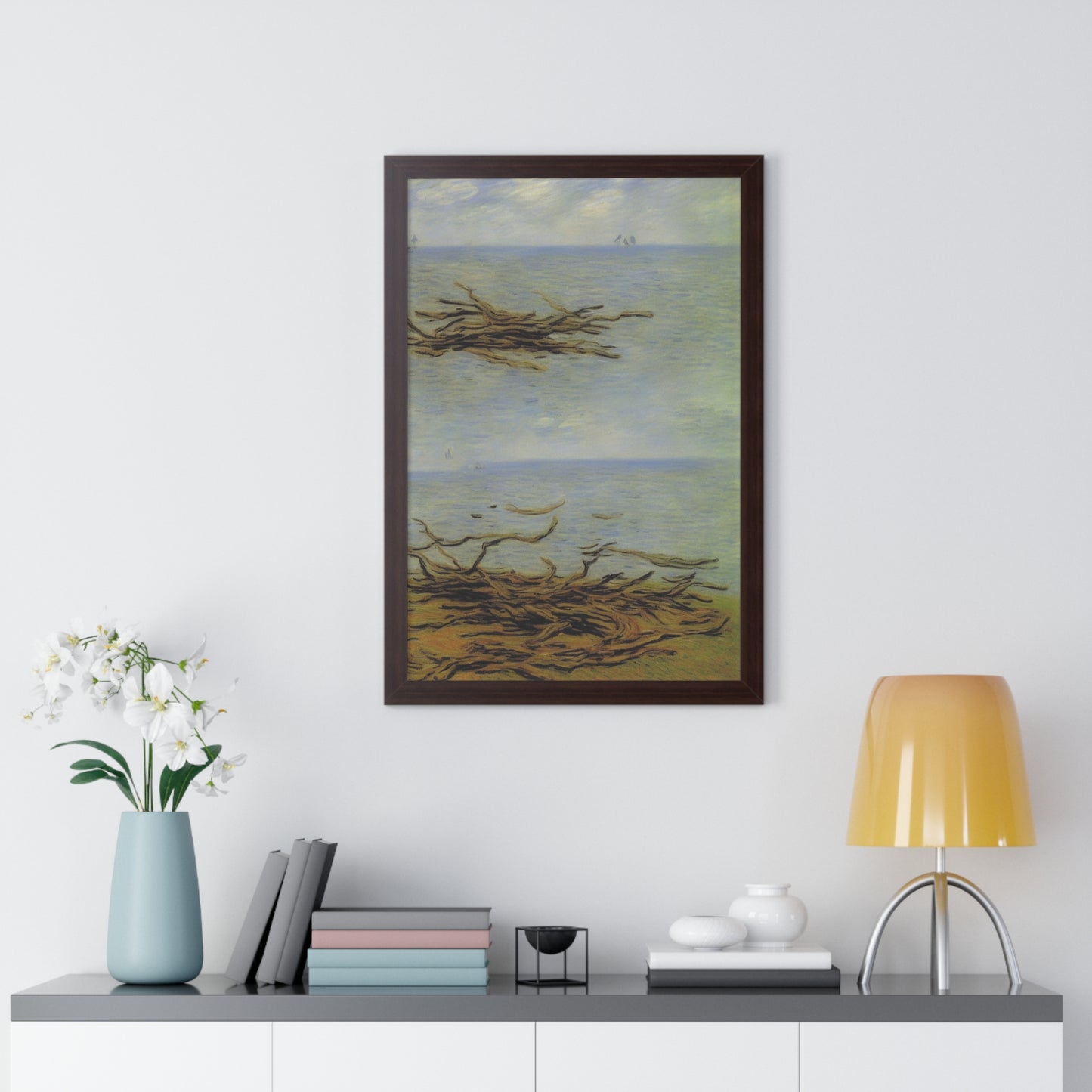 Driftwood Landscape Claude Monet Style