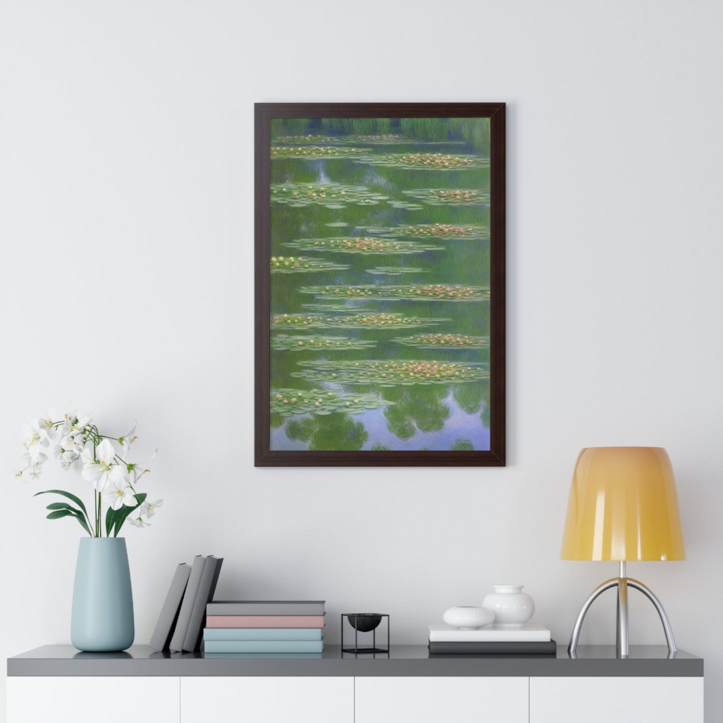 Water Lilies Landscape Claude Monet Style