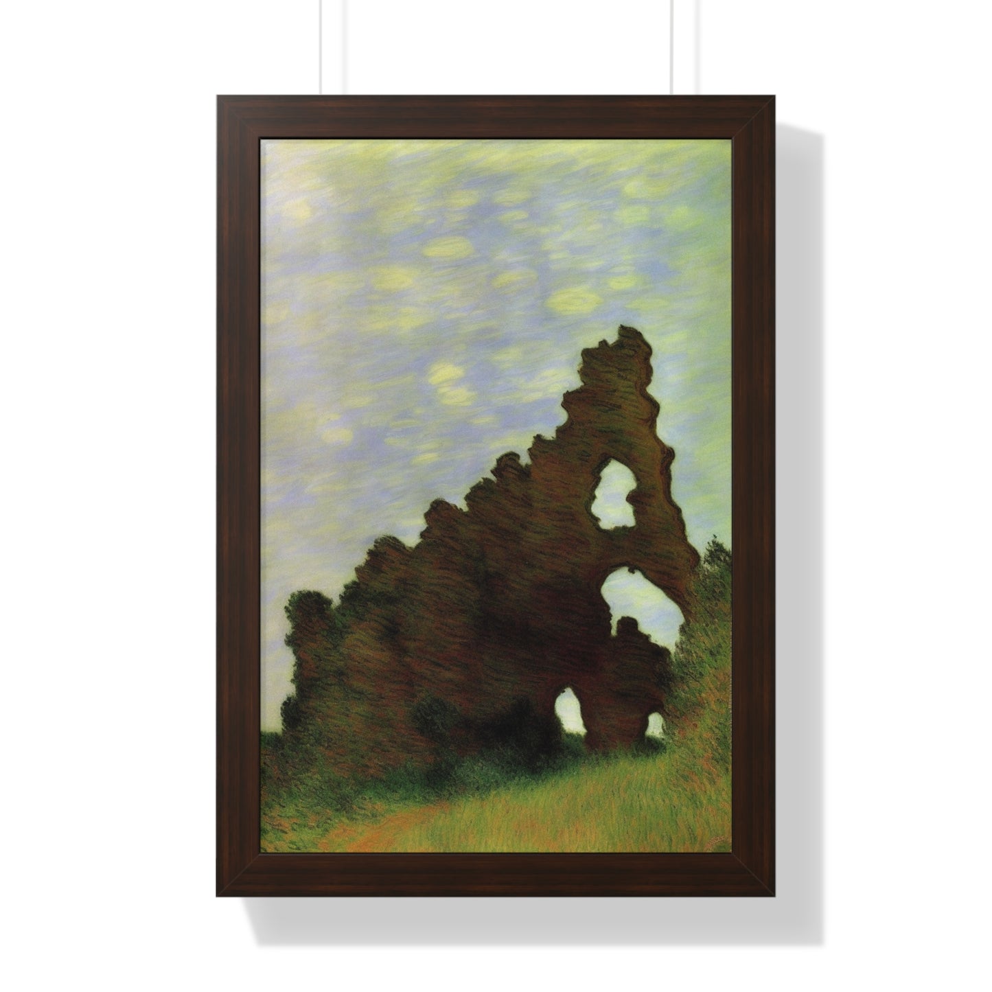 Wind-Eroded Arch Landscape Claude Monet Style