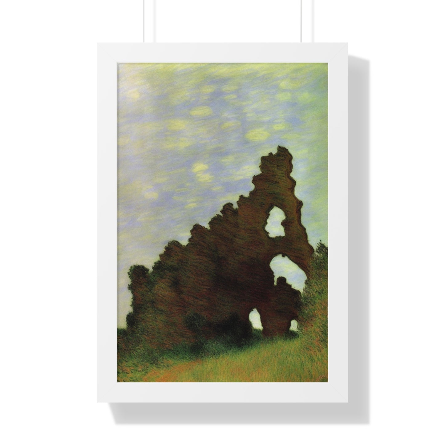 Wind-Eroded Arch Landscape Claude Monet Style