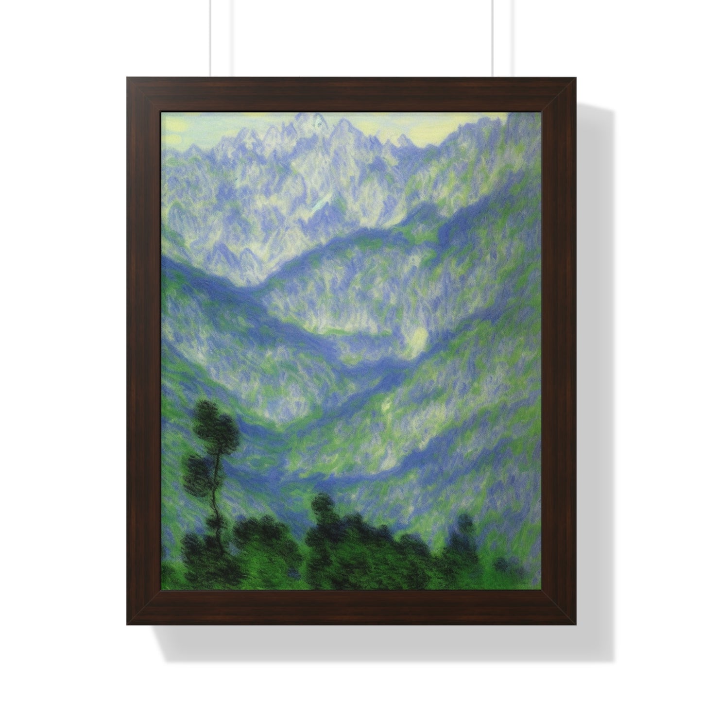 Mountains Landscape Claude Monet Style