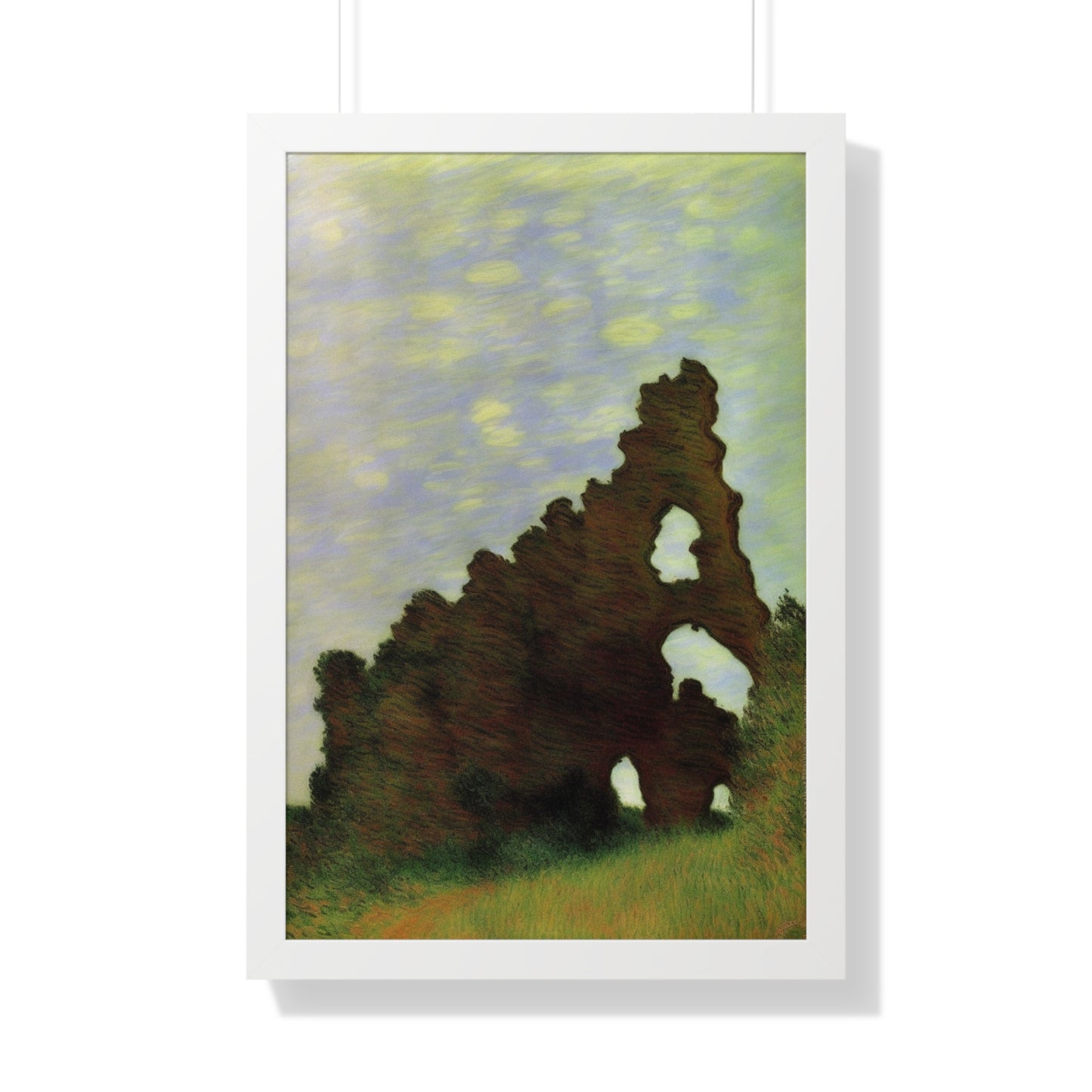 Wind-Eroded Arch Landscape Claude Monet Style