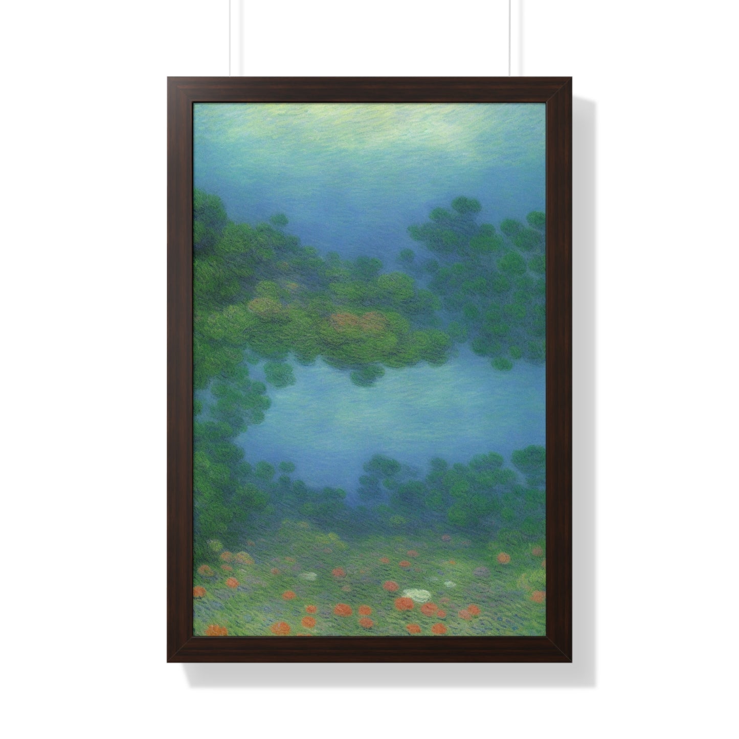 Coral Reef Scene Claude Monet Style