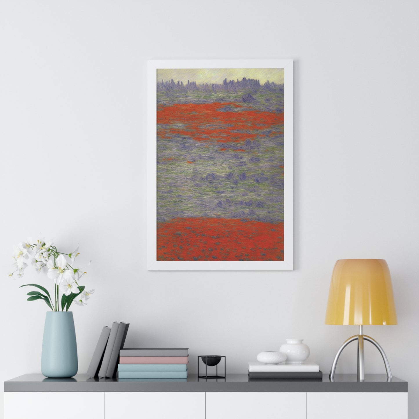 Lava Field Landscape Claude Monet Style