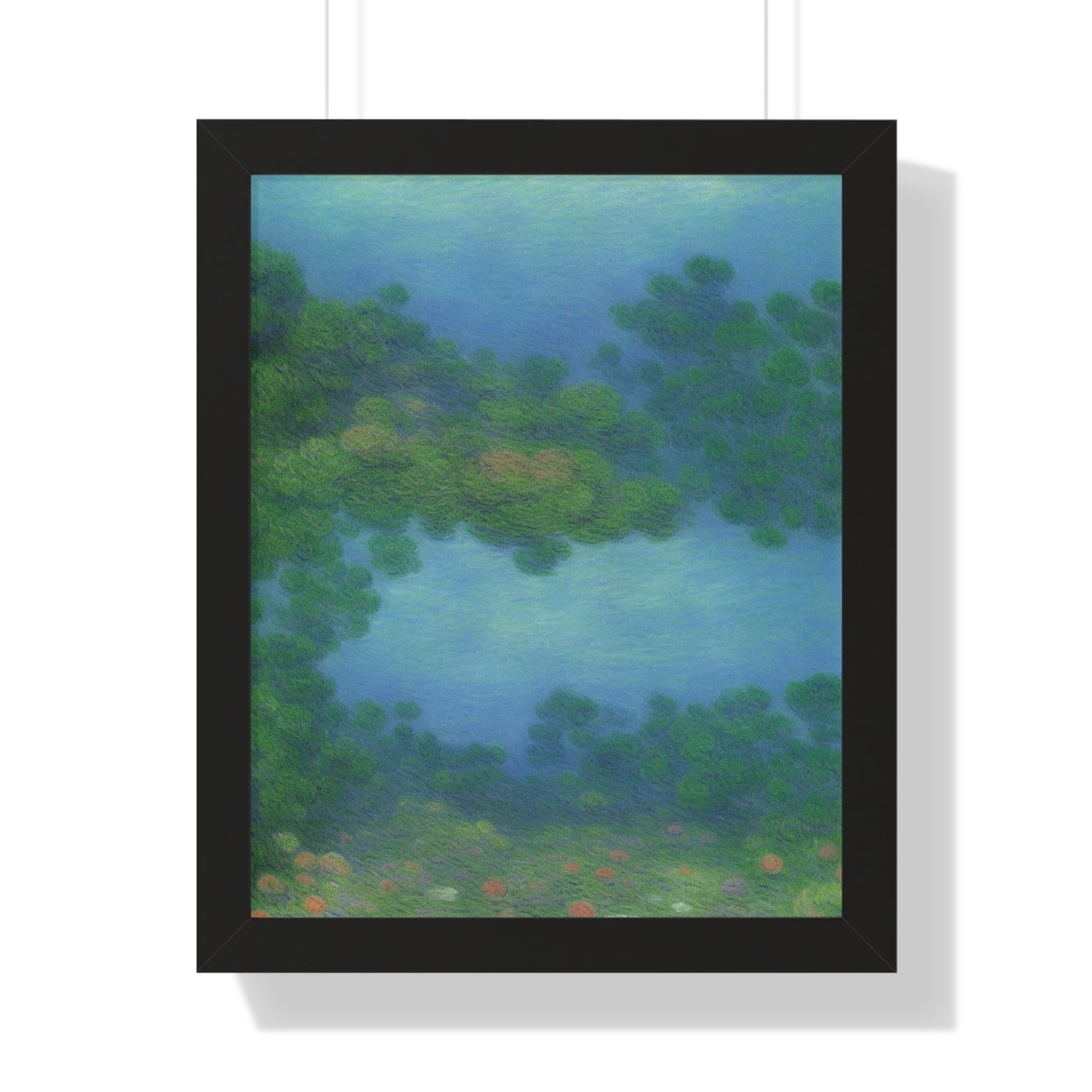 Coral Reef Scene Claude Monet Style