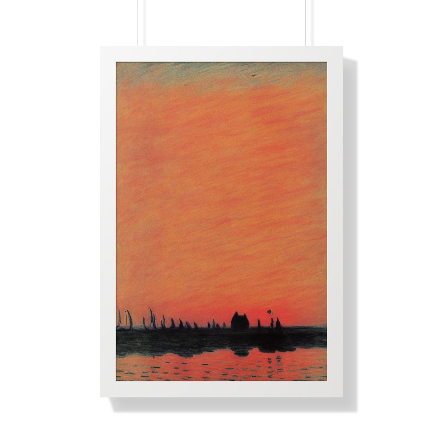 Sunset Scene Claude Monet Style