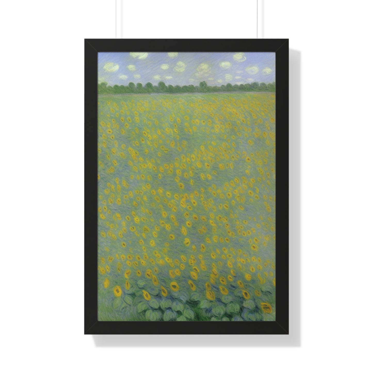 Sunflower Landscape Claude Monet Style