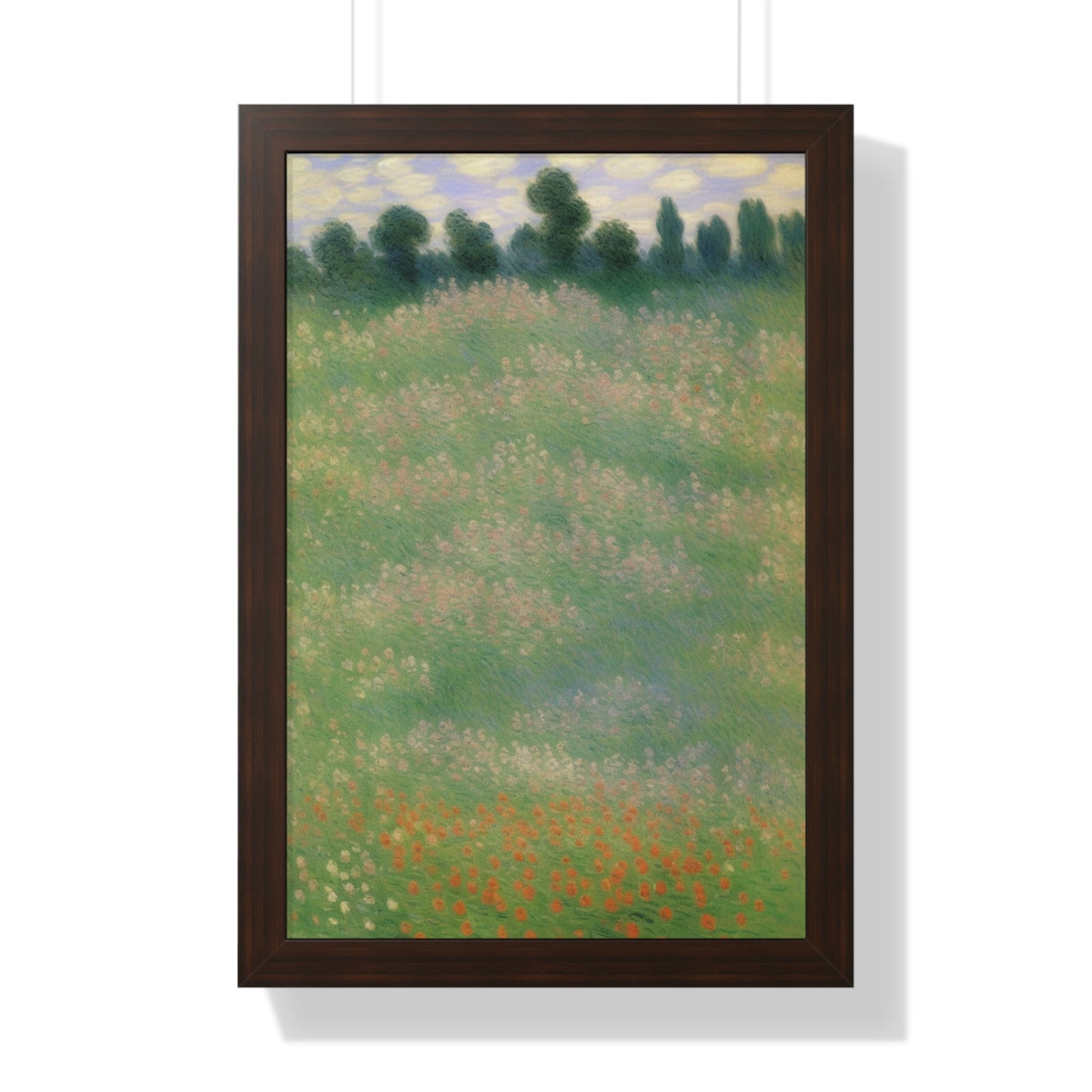 Flowers Landscape Claude Monet Style