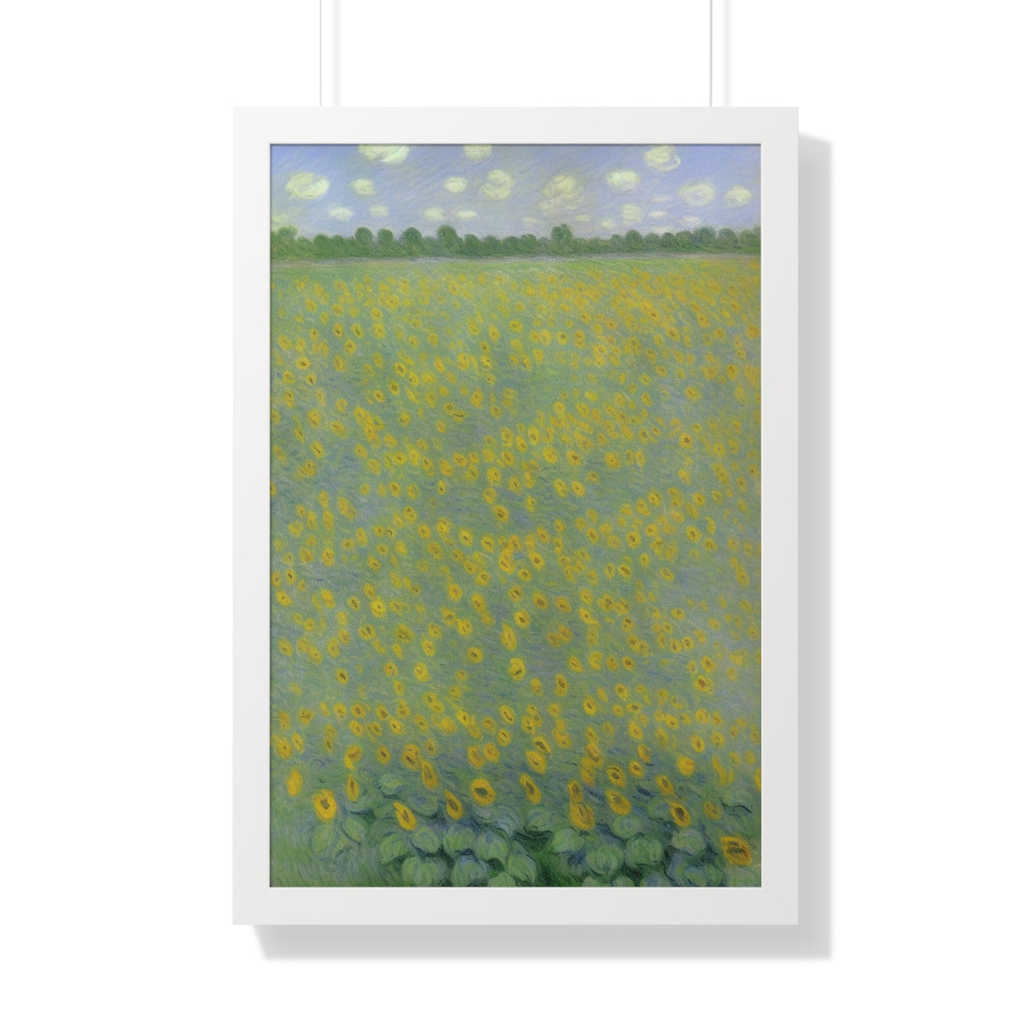 Sunflower Landscape Claude Monet Style