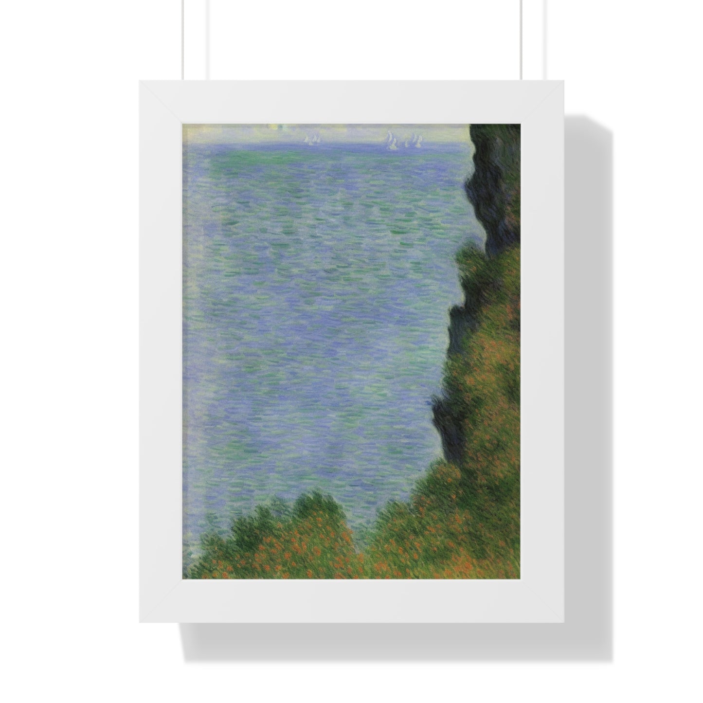 Cliff Scene Claude Monet Style